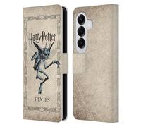 Head Case Designs Officially Licensed Harry Potter Cornish Pixies Creature Chamber Of Secrets II Leather Wallet Case Compatible With Samsung Galaxy S26
