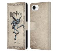 Head Case Designs Officially Licensed Harry Potter Cornish Pixies Creature Chamber Of Secrets II Leather Wallet Case Compatible With Apple iPhone 16e