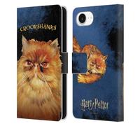 Head Case Designs Officially Licensed Harry Potter Crookshanks Prisoner Of Azkaban II Leather Wallet Case Compatible With Apple iPhone 16e / iPhone 17e
