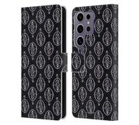 Head Case Designs Officially Licensed Harry Potter Death Eater Pattern Dementors Kiss Leather Wallet Case Compatible With Samsung Galaxy S25 Ultra