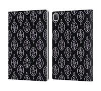 Head Case Designs Officially Licensed Harry Potter Death Eater Pattern Dementors Kiss Leather Wallet Case Compatible With Apple iPad Pro 12.9 2020/2021/2022