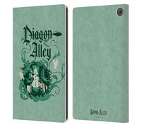 Head Case Designs Officially Licensed Harry Potter Diagon Alley Locations Typography Leather Wallet Case Compatible With Amazon Fire Max 11 2023