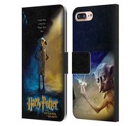 Head Case Designs Officially Licensed Harry Potter Dobby Poster Chamber Of Secrets III Leather Wallet Case Compatible With Apple iPhone 7 Plus/iPhone 8 Plus