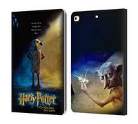 Head Case Designs Officially Licensed Harry Potter Dobby Poster Chamber Of Secrets III Leather Wallet Case Compatible With Apple iPad 9.7 2017 / iPad 9.7 2018