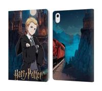 Head Case Designs Officially Licensed Harry Potter Draco Malfoy Anime Celebration Leather Wallet Case Compatible With Apple iPad Air 11 2020/2022/2024/2025
