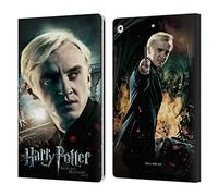 Head Case Designs Officially Licensed Harry Potter Draco Malfoy Deathly Hallows VIII Leather Wallet Case Compatible With Apple iPad 10.2 2019/2020/2021