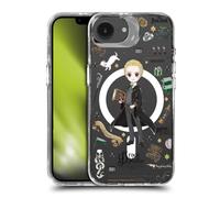 Head Case Designs Officially Licensed Harry Potter Draco Malfoy Magical Icons Shockproof Bumper Case [Military Grade] Compatible with Apple iPhone 16e / Apple iPhone 17e and Compatible with MagSafe