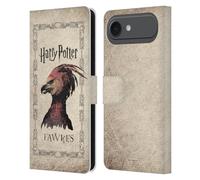 Head Case Designs Officially Licensed Harry Potter Fawkes Phoenix Creature Chamber Of Secrets II Leather Wallet Case Compatible With Apple iPhone 17 Air