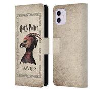 Head Case Designs Officially Licensed Harry Potter Fawkes Phoenix Creature Chamber Of Secrets II Leather Wallet Case Compatible With Apple iPhone 11