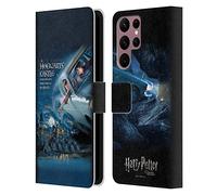 Head Case Designs Officially Licensed Harry Potter Flying Car Poster Chamber Of Secrets III Leather Wallet Case Compatible With Samsung Galaxy S22 Ultra 5G