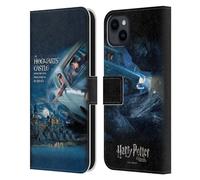 Head Case Designs Officially Licensed Harry Potter Flying Car Poster Chamber Of Secrets III Leather Wallet Case Compatible With Apple iPhone 15 Plus