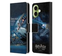 Head Case Designs Officially Licensed Harry Potter Flying Car Poster Chamber Of Secrets III Leather Wallet Case Compatible With Apple iPhone 17