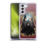 Head Case Designs Officially Licensed Harry Potter Fred and George Weasley 25th Anniversary Anime Gel Case [Military Grade] Compatible with Samsung Galaxy S21 5G and Compatible with MagSafe