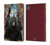 Head Case Designs Officially Licensed Harry Potter Fred and George Weasley 25th Anniversary Anime Leather Wallet Case Compatible With Apple iPad Pro 11 M4/M5 2024/2025