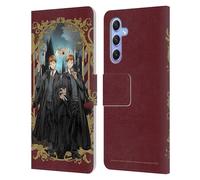 Head Case Designs Officially Licensed Harry Potter Fred and George Weasley 25th Anniversary Anime Leather Wallet Case Compatible With Samsung Galaxy A34 5G