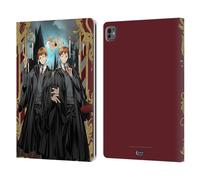 Head Case Designs Officially Licensed Harry Potter Fred and George Weasley 25th Anniversary Anime Leather Wallet Case Compatible With Apple iPad Pro 13 M4/M5 2024/2025