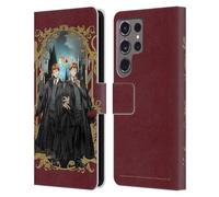 Head Case Designs Officially Licensed Harry Potter Fred and George Weasley 25th Anniversary Anime Leather Wallet Case Compatible With Samsung Galaxy S24 Ultra 5G