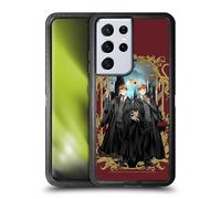 Head Case Designs Officially Licensed Harry Potter Fred and George Weasley 25th Anniversary Anime Ultra-Armoured Shockproof Case [Military Grade Protection] Compatible With Samsung Galaxy S21 Ultra 5G