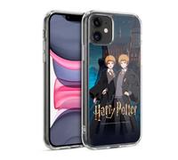 Head Case Designs Officially Licensed Harry Potter Fred and George Weasley Anime Celebration Gel Case [Military Grade Protection] Compatible with Apple iPhone 11 and Compatible with MagSafe