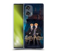 Head Case Designs Officially Licensed Harry Potter Fred and George Weasley Anime Celebration Gel Case [Military Grade Protection] Compatible With Motorola Edge 50 Fusion