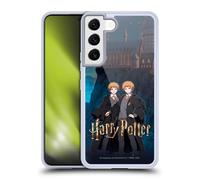 Head Case Designs Officially Licensed Harry Potter Fred and George Weasley Anime Celebration Gel Case [Military Grade Protection] Compatible with Samsung Galaxy S22 5G and Compatible with MagSafe