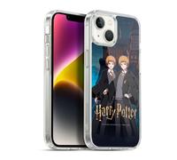 Head Case Designs Officially Licensed Harry Potter Fred and George Weasley Anime Celebration Gel Case [Military Grade Protection] Compatible with Apple iPhone 14 Plus and Compatible with MagSafe