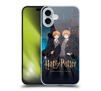 Head Case Designs Officially Licensed Harry Potter Fred and George Weasley Anime Celebration Hard Back Case Compatible With Apple iPhone 16 Plus