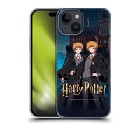 Head Case Designs Officially Licensed Harry Potter Fred and George Weasley Anime Celebration Hard Back Case Compatible With Apple iPhone 15