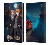 Head Case Designs Officially Licensed Harry Potter Fred and George Weasley Anime Celebration Leather Wallet Case Compatible With Amazon Fire 7 2022