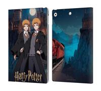 Head Case Designs Officially Licensed Harry Potter Fred and George Weasley Anime Celebration Leather Wallet Case Compatible With Apple iPad 10.2 2019/2020/2021