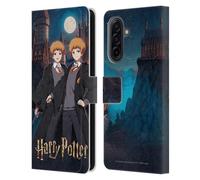 Head Case Designs Officially Licensed Harry Potter Fred and George Weasley Anime Celebration Leather Wallet Case Compatible With Samsung Galaxy A17 4G / 5G