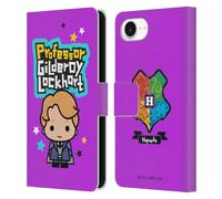 Head Case Designs Officially Licensed Harry Potter Gilderoy Lockhart Deathly Hallows XLV Leather Wallet Case Compatible With Apple iPhone 16e