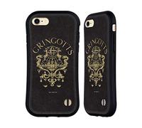 Head Case Designs Officially Licensed Harry Potter Gringotts Crest Sorcerer's Stone I Hybrid Case Compatible With Apple iPhone 7/8 / SE 2020 & 2022