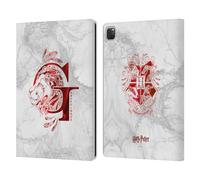 Head Case Designs Officially Licensed Harry Potter Gryffindor Aguamenti Deathly Hallows IX Leather Wallet Case Compatible With Apple iPad Pro 13 M4 2024