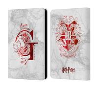 Head Case Designs Officially Licensed Harry Potter Gryffindor Aguamenti Deathly Hallows IX Leather Wallet Case Compatible With Kindle Paperwhite 5 (2021)
