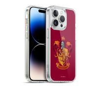 Head Case Designs Officially Licensed Harry Potter Gryffindor Crest Chamber Of Secrets I Gel Case [Military Grade Protection] Compatible with Apple iPhone 14 Pro and Compatible with MagSafe