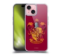 Head Case Designs Officially Licensed Harry Potter Gryffindor Crest Chamber Of Secrets I Gel Case [Military Grade Protection] Compatible with Apple iPhone 15 and Compatible with MagSafe
