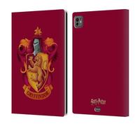 Head Case Designs Officially Licensed Harry Potter Gryffindor Crest Chamber Of Secrets I Leather Wallet Case Compatible With Apple iPad Pro 11 M4/M5 2024/2025
