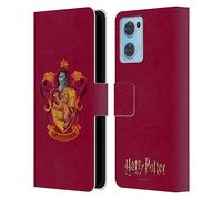 Head Case Designs Officially Licensed Harry Potter Gryffindor Crest Chamber Of Secrets I Leather Wallet Case Compatible With Oppo Reno7 SE 5G