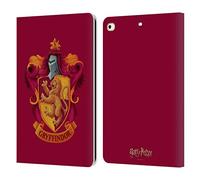 Head Case Designs Officially Licensed Harry Potter Gryffindor Crest Chamber Of Secrets I Leather Wallet Case Compatible With Apple iPad 9.7 2017 / iPad 9.7 2018