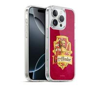 Head Case Designs Officially Licensed Harry Potter Gryffindor Crest Sorcerer's Stone I Gel Case [Military Grade Protection] Compatible with Apple iPhone 16 Pro and Compatible with MagSafe