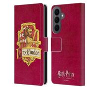 Head Case Designs Officially Licensed Harry Potter Gryffindor Crest Sorcerer's Stone I Leather Wallet Case Compatible With Samsung Galaxy S26 Plus