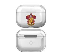 Head Case Designs Officially Licensed Harry Potter Gryffindor Crests And Shields Clear Hard Crystal Cover Compatible With Apple AirPods Pro Charging Case