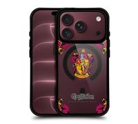 Head Case Designs Officially Licensed Harry Potter Gryffindor Houses Black Shockproof Bumper Case [Military Grade Protection] Compatible with Apple iPhone 18 Pro and Compatible with MagSafe