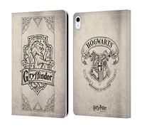 Head Case Designs Officially Licensed Harry Potter Gryffindor Parchment Sorcerer's Stone I Leather Wallet Case Compatible With Apple iPad 10.9 2022/2025