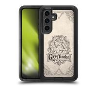 Head Case Designs Officially Licensed Harry Potter Gryffindor Parchment Sorcerer's Stone I Ultra-Armoured Shockproof Case [Military Grade Protection] Compatible With Samsung Galaxy S24+ 5G