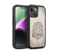 Head Case Designs Officially Licensed Harry Potter Gryffindor Parchment Sorcerer's Stone I Ultra-Armoured Shockproof Case [Military Grade Protection] Compatible With Apple iPhone 14