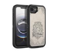 Head Case Designs Officially Licensed Harry Potter Gryffindor Parchment Sorcerer's Stone I Ultra-Armoured Shockproof Case [Military Grade Protection] Compatible With Apple iPhone 16e / iPhone 17e