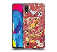 Head Case Designs Officially Licensed Harry Potter Gryffindor Pattern Deathly Hallows XIII Gel Case [Military Grade Protection] Compatible With Samsung Galaxy M10 (2019)