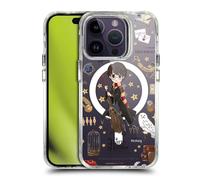 Head Case Designs Officially Licensed Harry Potter Harry Potter Magical Icons Shockproof Bumper Case [Military Grade Protection] Compatible with Apple iPhone 14 Pro and Compatible with MagSafe